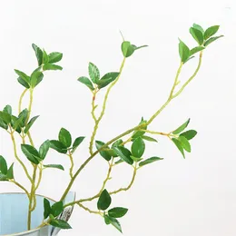 Decorative Flowers 3pack/lot Realistic Artificial Green Plants For Home Decoration Easy To Clean Elegant Eco-friendly