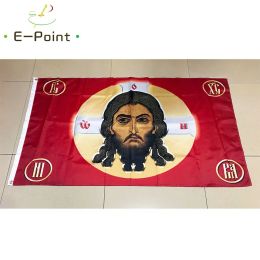 Accessories Russia Jesus Christ Religion Faith Face Flag 2ft*3ft (60*90cm) 3ft*5ft (90*150cm) Size Christmas Decorations for Home