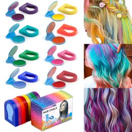 Color 8 Colors Hair Color Chalk Powder Temporary Hair Painting Spray Portable DIY Women Girls Colorful Salon Beauty Styling Supplies