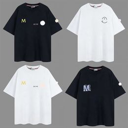 Mens t shirt designer t shirt Embroidered badge trendy brand printed slim fit pure cotton round neck Tshirt Women's loose casual fashion short sleeve shirts