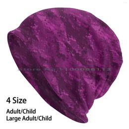 Berets Pink Digital Camo Camouflage Beanies Knit Hat Classic And Purple