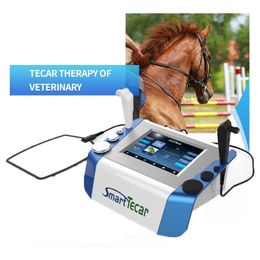 Smrat Tecar Therapy For Horse Pet Dogs 448kHz CET RET Radio Fruquency Diathermy Pain Relief Vet Equine Phyiotherapy Machine