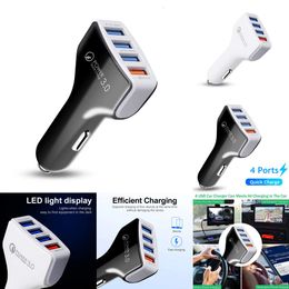 New Kebidu 4 Port USB Quick Charger QC 3.0 Phone Charge Adapter For Iphone Samsung Car Mobile Phone