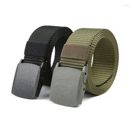 Belts Men's Automatic Buckle Nylon Belt Outdoor Canvas High Quality
