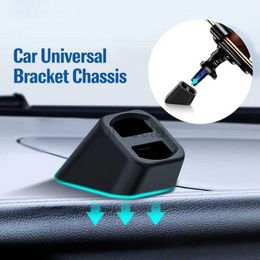 Cell Phone Mounts Holders McGiLLon Universal Wireless Car Charger Stand Base Dashboard Mount Car Mobile Phone Holder Bracket Air Outlet Clip Accessories 240322