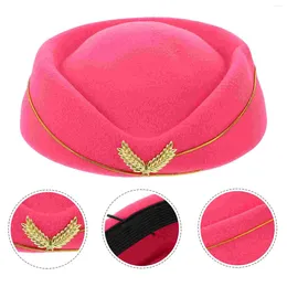 Berets Bonnet For Men Air Stewardess Hat Cap Flight Attendant Costume Clothing Women's