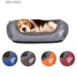 kennels pens Puppy Bed Pets Products for Dog Kennel Beds Dogs Small Pet Medium Accessories Fluffy Warm Large Basket Washable Sofa Plush Cats Y240322