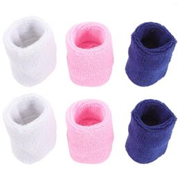 Wrist Support 6 Pcs Wipe Sweat Children's Wristband Kids Soccer Ball Straps Latex Silk Sweatbands