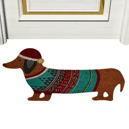 Carpets Cute Christmas Doormat Dog Decoration | Winter Holiday Welcome Floor Mat Rug Entryway For Front Porch Farmhouse Decor