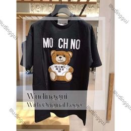 Designers Mens Womens T Shirts Tshirts Fashion Letter Printing Short Sleeve Lady Tees Luxurys Casual Clothes Tops T-shirt Moschi 549