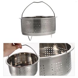 Double Boilers Stainless Steel Steamer Dumplings Basket For Dim Sum Rice Cooker Fruit Pot Compartment Kitchen Strainer Seafood Vegetable