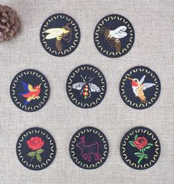 8 Styles Bee Patches for Clothing Bag Iron on Transfer Applique Flower Patches for Jeans Jacket Kids DIY Sew on Embroidered Badge 3265026