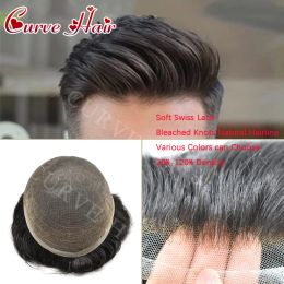 Toupees Toupees Full French Lace Toupee For Men Hairpieces Human Hair Replacement System Mens Toupee Man Hair Units Black Brown Blonde Gre