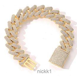 Chain 20mm Diamond Miami Prong Cuban Link Bracelets 14k White Gold Iced Out Icy Cubic Zirconia Jewelry 7inch 8inch 9inch Drop Dhgarden Dholi TG6Z