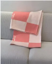 TOP QUAILTY Gilrs Boys KIDS H Pink WOOL Cashmere L Blanket Chrismas Gift Have Tag And Dust Bag TOP VERY Thick Home Sofa Good Quailty TOP Selling 135*100cm