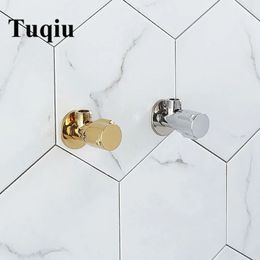 Tuqiu Brass Triangle Water Control Gold Corner Bathroom Tap 1212 Chrome Angle s 240314