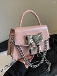 Drawstring Trendy Bow Design Tote Handbags And Purses Women Shoulder Crossbody Bags Vegan Leather Ladies Messenger Bag High Quality