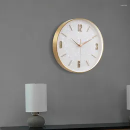 Wall Clocks American Clock Simple Artists Use Fashionable And Creative Living Room Silent Wall-mounted Three-dimensional