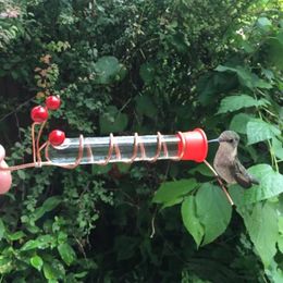 Other Bird Supplies Wearable Hummingbird Feeder Food Dispenser Ultralight Handheld With Berry Design Easy For Garden