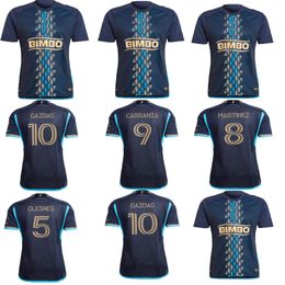 Philadelphia Union Soccer Jersey Men Kit 23/24 Football Shirts Primary Home Navy Blue Away Beige CARRANZA GAZDAG UHRE GLESNES MARTINEZ McGLYNN WAGNER