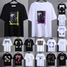 Summer of Shirts Men Designer t Shirt Pure Cotton Tees Print White Black Casual Couples Short Sleeves Tee Comfortable for and Women Us Size S-xl Ow8874