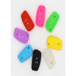 Car Key 3 Button Sile Remote Fob Shell Er Case For A1 S1 A3 S3 A4 A6 Rs6 Tt Q3 Q77691919 Drop Delivery Automobiles Motorcycles Interio Otu5T