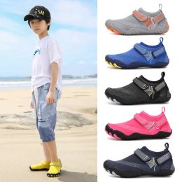 Shoes Breathable QuickDry Water Shoes for Children Upstream Non Slip Outdoor Sports Beach Shoes Kids Wearproof Barefoot Sneakers Boy