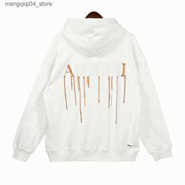 Men's Hoodies Sweatshirts Men hoodies hip hop men street wear letter hoodie man s women designers hooded skateboards high pull over sweat shirt Q240322