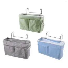 Storage Bags Bedside Hanging Rack Shelf Mount Bed Organizer Pocket For Dormitory Bathroom Entryway Kitchen