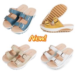 new casual women's sandals for home outdoor wear casual shoes GAI apricot fashion trend women easy matching waterproof double breasted lightweight soft 2024 35-42