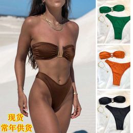 designer swimsuit women bikini sets swimsuit sexy U-shaped V iron Swimsuit Bikini womens swimsuit