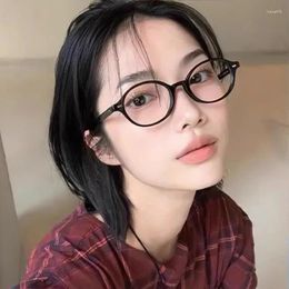 Sunglasses Y2k Oval Frame Anti Blue Light Glasses Sweet Cool Eyewear Spicy Girls Reading Computer Eyeglasses