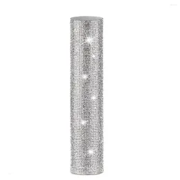 Spoons Mic Handle Cover Sparkly Bling Rhinestones Sleeve For Party&TV Show Most Wireless Microphones Silver