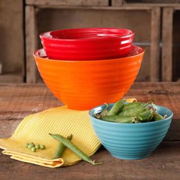 Bowls Flea Market 3-Piece Ceramic Tableware Bowl Set