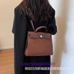 Luxury Hremms Kelyys Desingner Fashion Womens Totes Handbag 2024 New Simple Commuting Tote Bag Autumn Winter Underarm Big Casual Shoulder With Real Logo