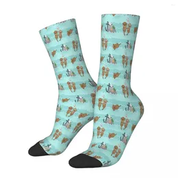 Men's Socks In Love Ocean Waves Sea Otter Otters Male Mens Women Spring Stockings Harajuku