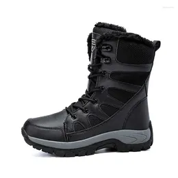 Fitness Shoes Outdoor Waterproof Hiking Boots Men Trekking Military Tactical Walking Climbing Sport Winter Warm Sneakers