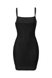 Casual Dresses Europe and America Sexy Mesh Halter Dress