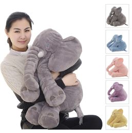 Drop 4060cm Appease Elephant Pillow Soft Sleeping Stuffed Animals Plush Toys Baby Playmate gifts for Children 2012221252096