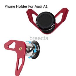 Cell Phone Mounts Holders Magnetic Car Holder For Phone For Audi A1 Gravity Air Vent Clip Mount Mobile Cell Stand Smartphone GPS Support Universal 240322