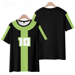 Men's T-Shirts Ben10 Childrens Boys and Girls Short sleeved T-shirt 1 2 3 4 5 6 7 14 Year Old Childrens Party Clothing T-shirt J240322