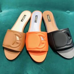 fashion brand flat sandal Slipper luxury heels Sliders outdoor Leather Mens sexy house Summer Chunky heel Mule Designer Women Slide loafer pool sandale With box girl