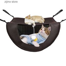 Cat Beds Furniture Cat hanger pet cage hammock breathable mesh comfortable little cat hamster sleeping room small animal Guinea pig machine washable Y240322