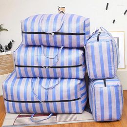 Storage Bags Oversized Packing Moving Durable Nylon Woven Bag Large Capacity Clothing Quilt Tote Travel Outdoor Luggage
