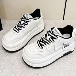 517 Shoes Sole Cowhide Casual Thick Small White for Women's 2024 Sports and Leisure Height Increasing Lightw 53