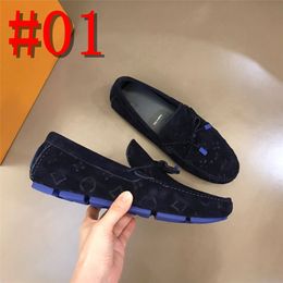 40Modell Echtes Leder Herren Designer Loafer Schuhe Handgefertigte Mokassins Herren Kleid Schuhe Für Männer Slip On Luxuriöses Design Casual Mocasine Hombre Große Größe 38-46