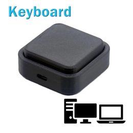 Keyboards Onebutton Keyboard Custom Keypad For Windows Linux MacOS Hotkey Mouse Onebutton USB Mini Keyboard