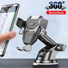 Cell Phone Mounts Holders Sucker Car Phone Holder Air Vent Clip Mount Mobile Phone Holder in Car No Magnetic GPS Mount Support For iPhone Samsung 240322