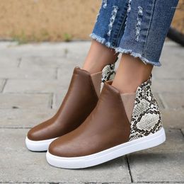 Boots 2024 Spring Fashion Women Waterproof Ankle Ladies Flats Comfortable Shoes Winter No Slip Booties Female Casual Sneakers