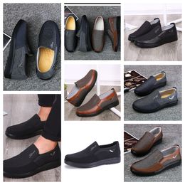 Casual Shoes GAI sneakers sport Cloth Shoe Mens Formal Classic Top Shoes Soft Sole Flat Leather Mens Shoe Black comfortable soft sizes 38-50